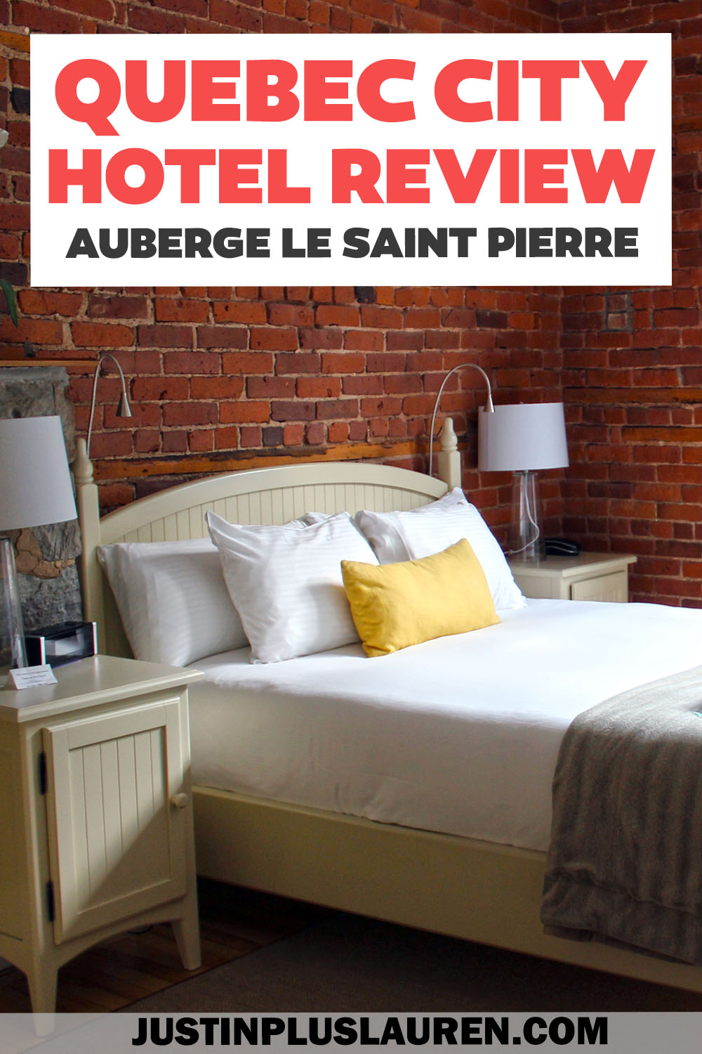 Our full review of Le Saint Pierre Auberge in Old Quebec. This charming boutique hotel in Quebec City is elegant with the perfect location.