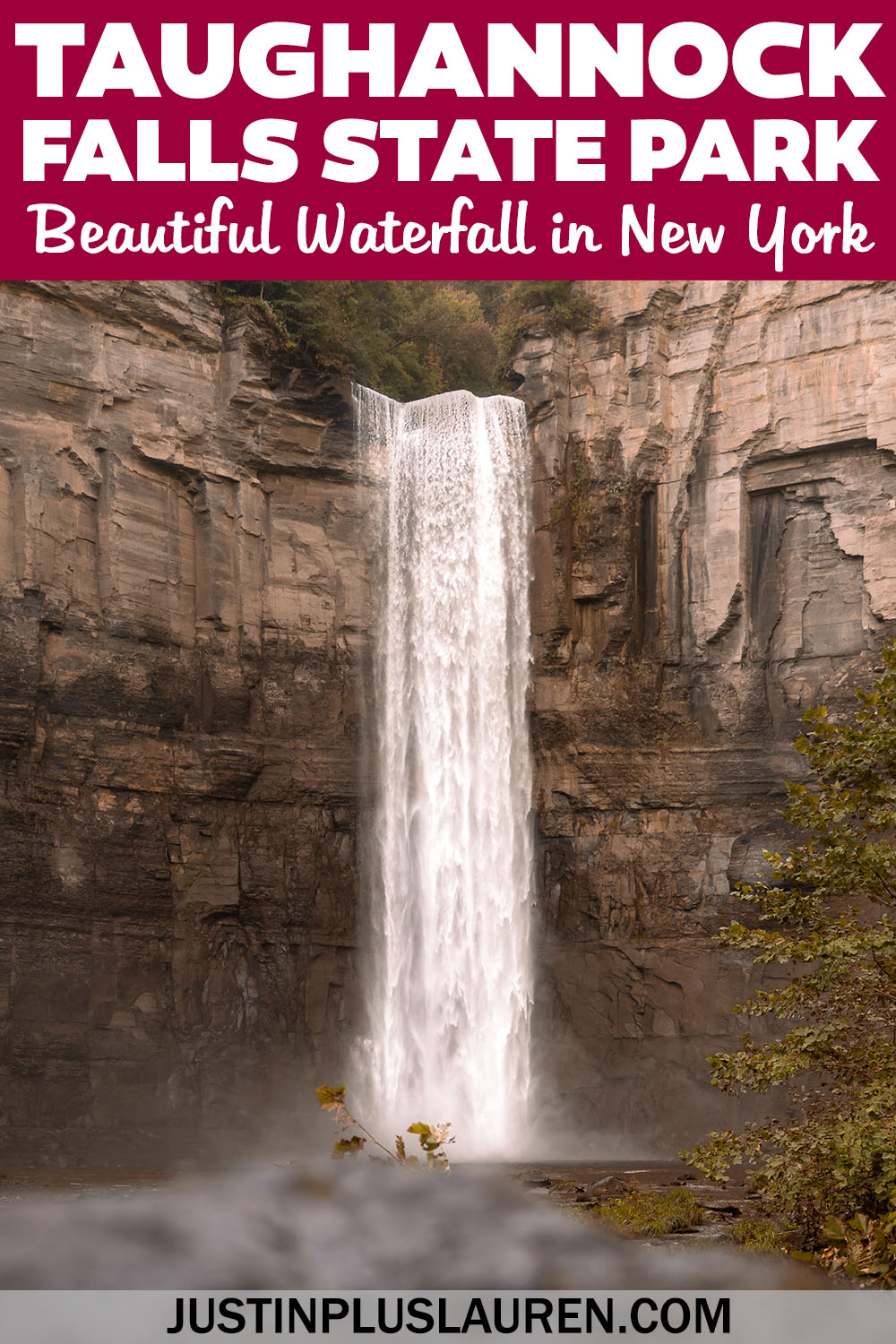 Taughannock Falls State Park has a spectacular waterfall and you can hike the Gorge Trail. It's one of the prettiest waterfalls in New York.
