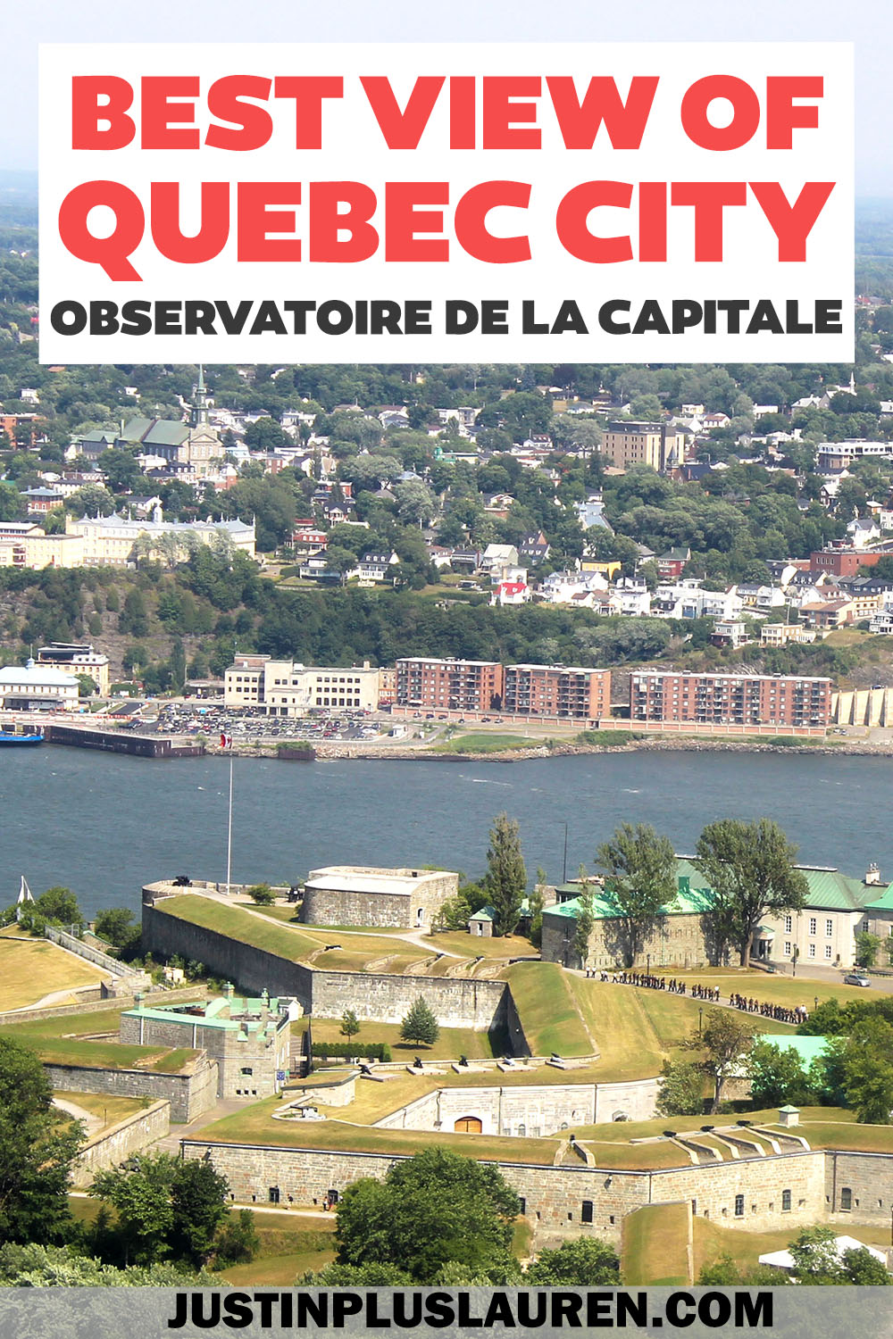 Observatoire de la Capitale is a high office building with a 360 degree view of Quebec City. It's the best viewpoint and observation deck.