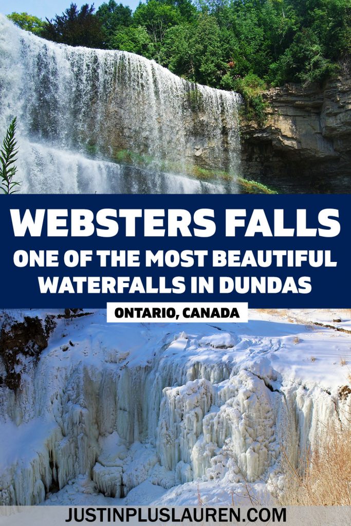 Webster Falls is one of the most beautiful and iconic waterfalls in Hamilton! Located in the town of Dundas, here's the most comprehensive guide to planning your visit to Webster's Falls, including a trip around Spencer Gorge Conservation Area, Tews Falls, and the Dundas Peak.