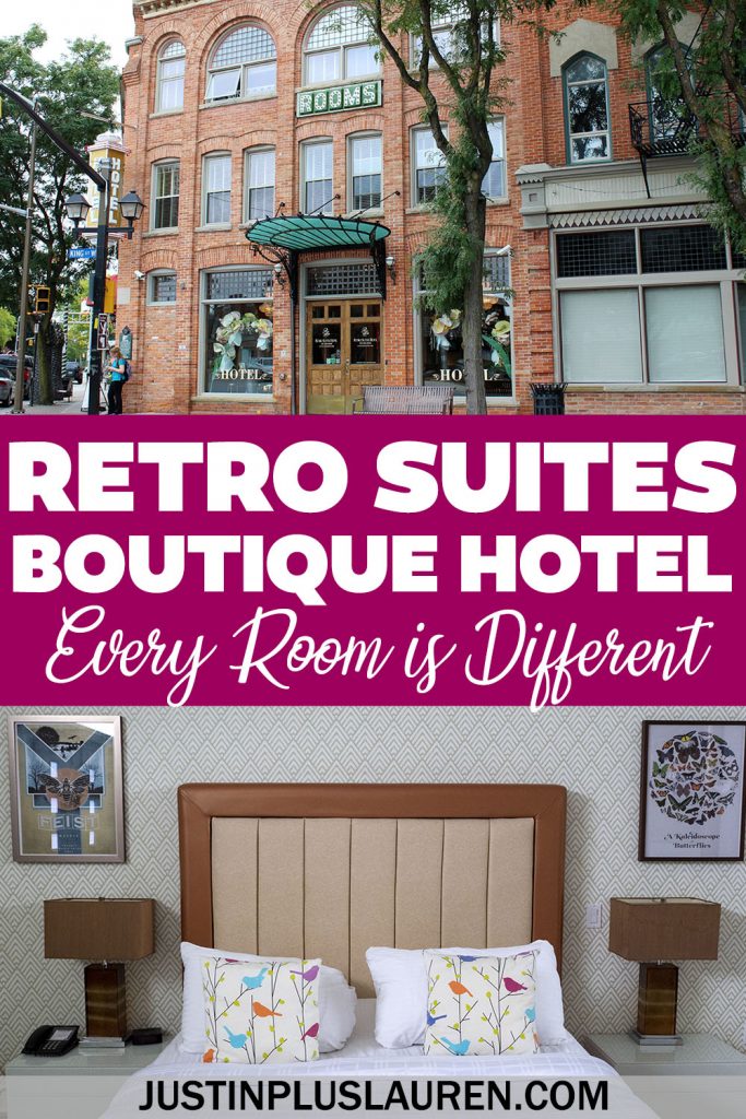 This is one of the coolest hotels I've ever stayed at! The Retro Suites Hotel in Chatham, Ontario is a boutique hotel that's a cross between an art gallery and an antique store. Every room is uniquely decorated, too!