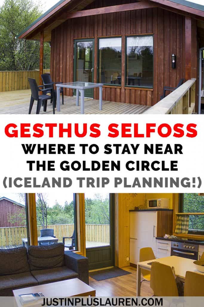 Planning an Iceland road trip? Here's the best hotel near the Golden Circle, Gesthus Selfoss. Here's our full review of this accommodation in Selfoss and why you should spend the night in this luxurious cottage! #Iceland #RoadTrip #GoldenCircle #RingRoad #Selfoss #Hotel