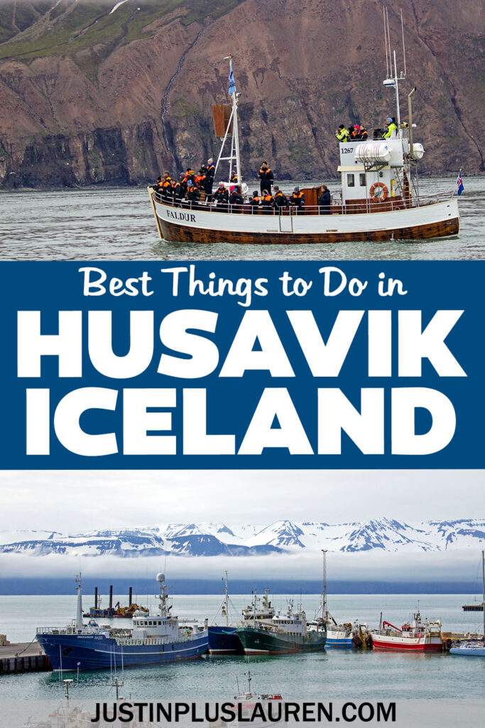 There are so many amazing things to do in Husavik, Iceland. It's the whale watching capital, and you can also visit the whale museum and more.