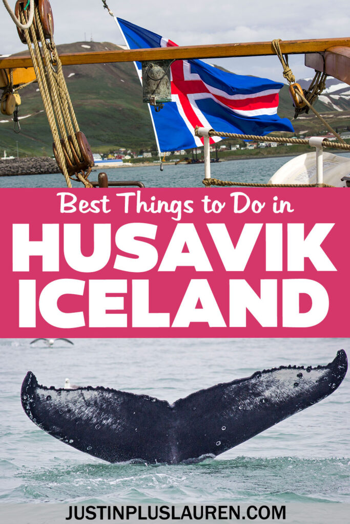 There are so many amazing things to do in Husavik, Iceland. It's the whale watching capital, and you can also visit the whale museum and more.