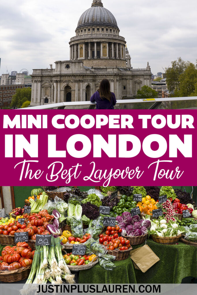 This Mini Cooper tour of London is the ultimate layover tour. A local guide drives you to the best places in the city in a Mini Cooper.