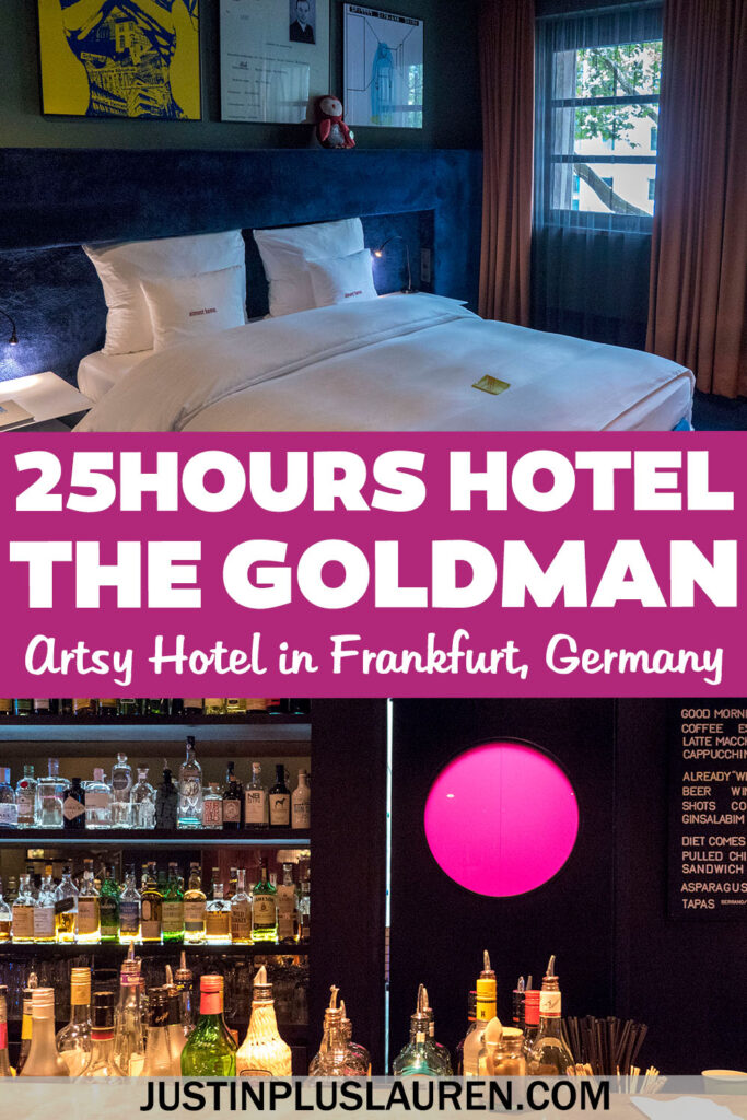 25hours Hotel Frankfurt The Goldman has a playful and artsy design paired with comfortable rooms and modern amenities in Frankfurt, Germany.