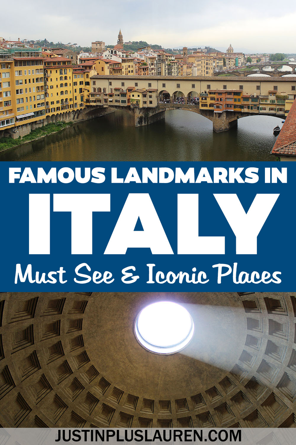 Here are the most famous landmarks in Italy that you need to see in your lifetime, featuring Italy landmarks in Rome, Florence and Venice.
