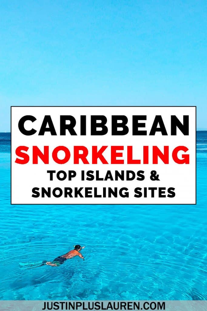 There's so much amazing snorkeling in the Caribbean that it might be hard to choose! Here's the best places to go snorkeling in the Caribbean, including marine reserves, national marine parks, and world famous sites. #Caribbean #Snorkel #Snorkeling #Travel #Island