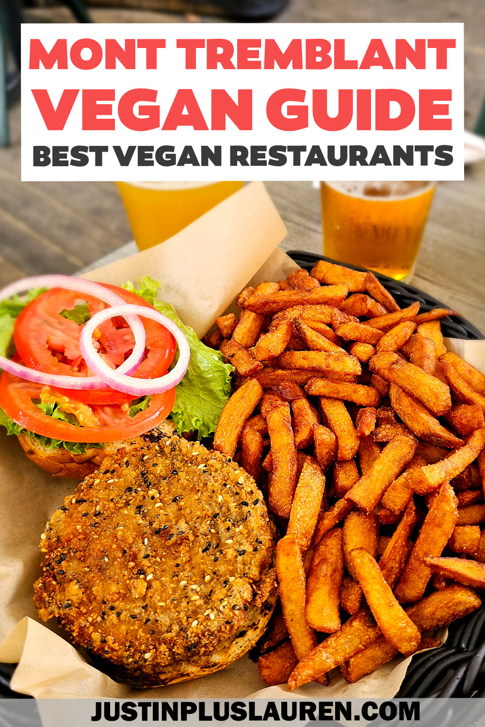 The best Mont Tremblant vegan food in the pedestrian village. These are the best restaurants in Mont Tremblant for vegetarians and vegans.