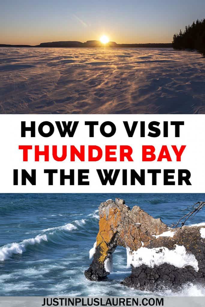 Let's embrace the winter! There are so many things to do in Thunder Bay in the winter. Get ready for fun winter activities at Sleeping Giant Provincial Park, Kakabeka Falls, and within Thunder Bay itself! #ThunderBay #Ontario #Canada #Travel #Winter