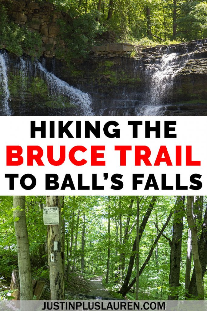 Follow along on my hiking journey as I hike the entire Bruce Trail in Ontario, Canada. This is my tenth hike in Lincoln, Ontario to Ball's Falls Conservation Area. Here's why you need to hike the Bruce Trail and check out these amazing waterfalls, too! #Ontario #Canada #Hiking #BruceTrail #BallsFalls