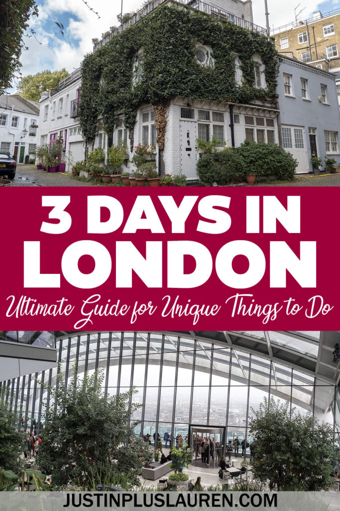 This 3 days in London itinerary is the ultimate travel guide for London, England. This guide showcases lots of offbeat and fun things to do.