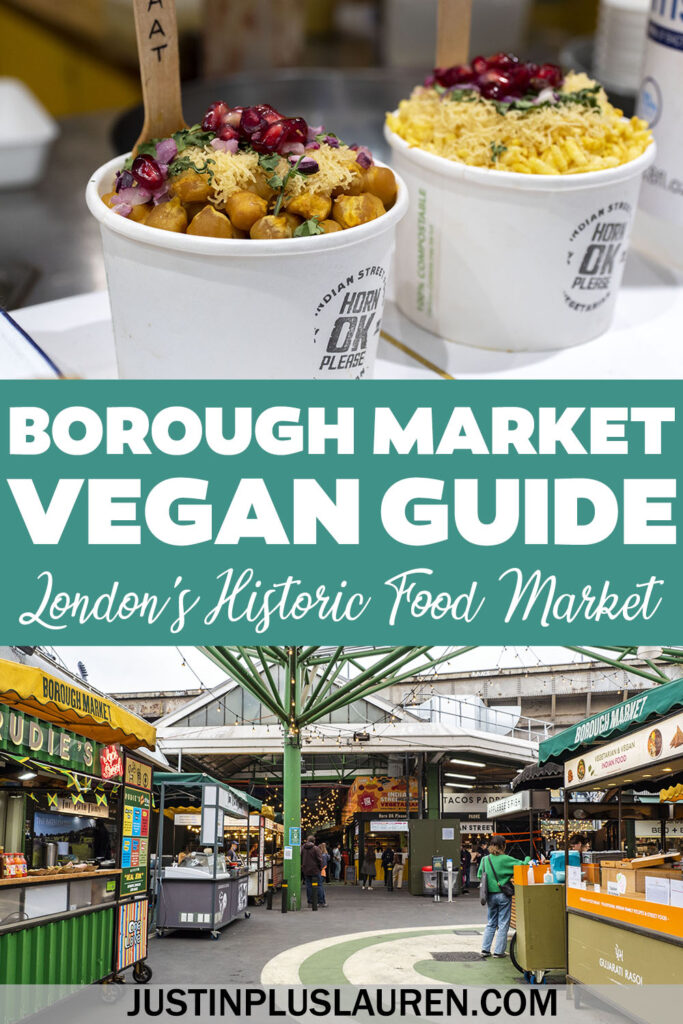 This Borough Market vegan guide will show you all the best places to find vegan food at the historic Borough Market in London, UK.