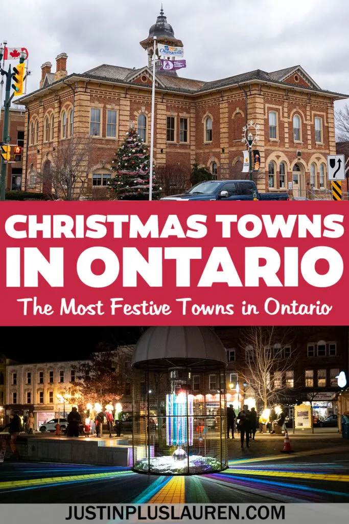 These are the most magical Christmas towns in Ontario that are straight out of a Hallmark movie! Visit these festive towns for the holidays.