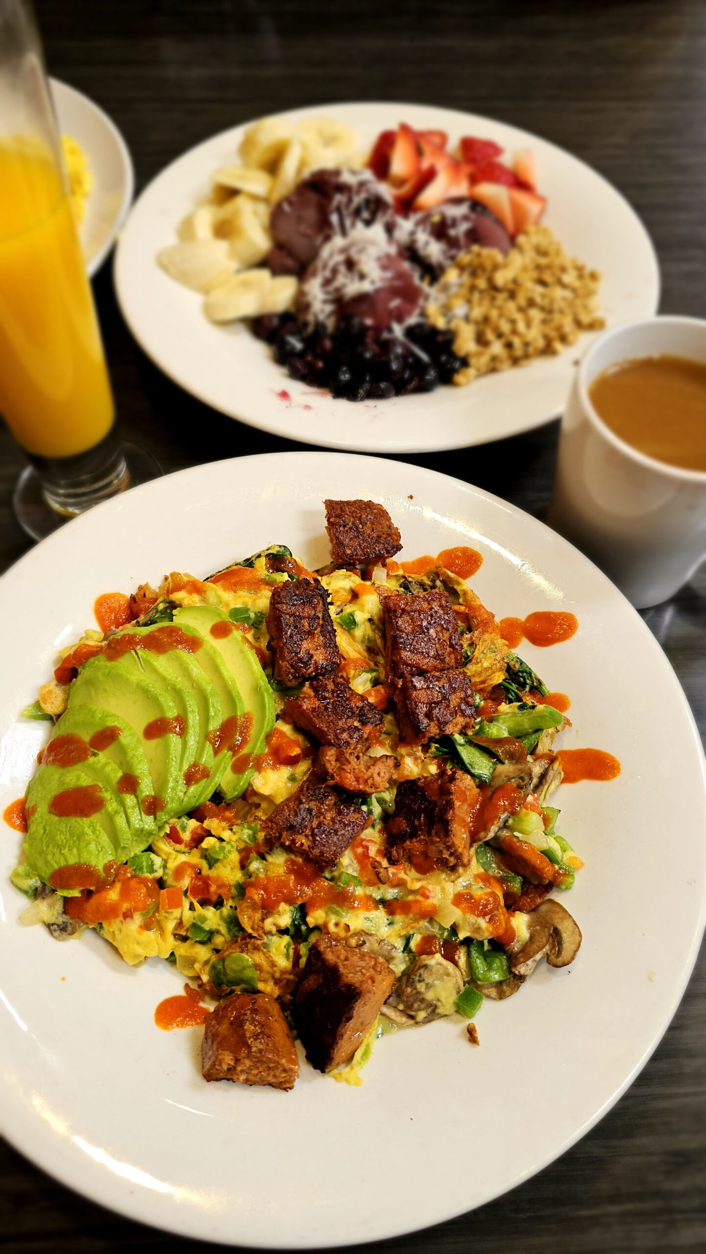 Vegan Breakfast at the Broken Yolk