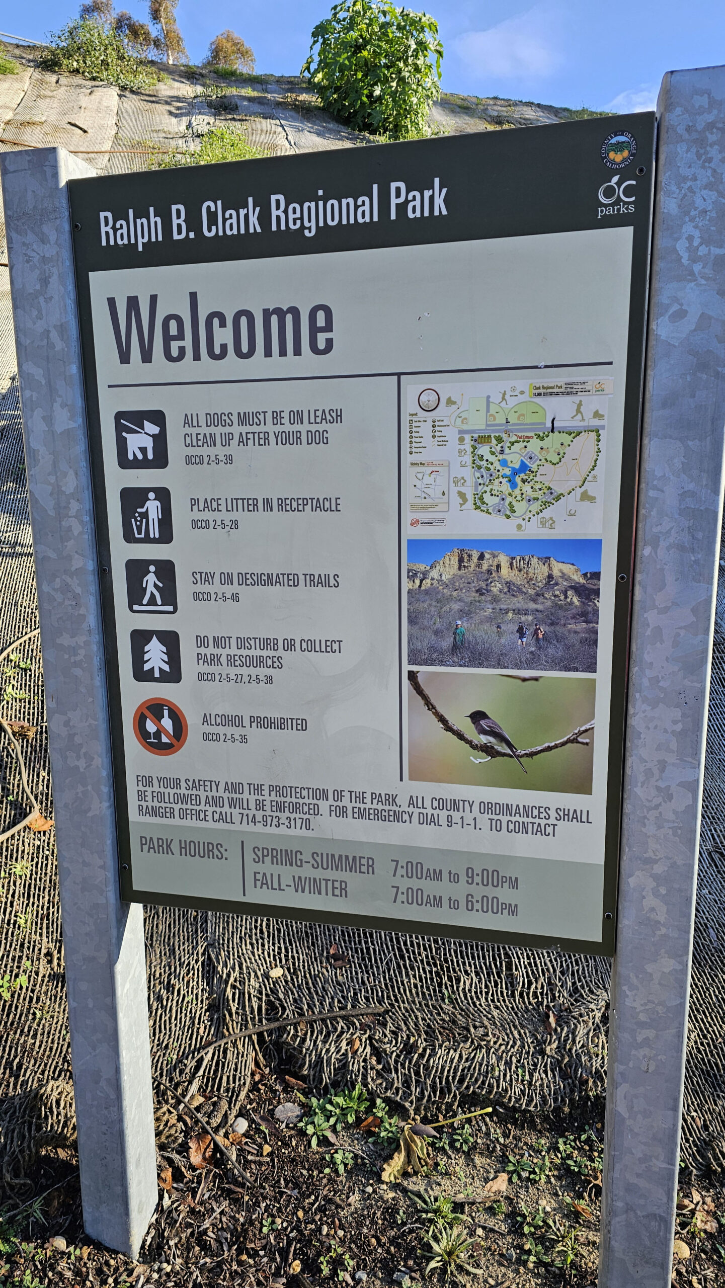Ralph B. Clark Regional Park Sign