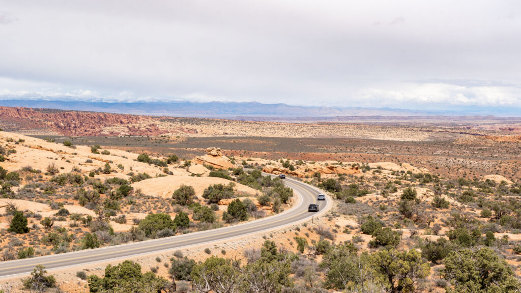 Lookout over Arches Scenic Drive