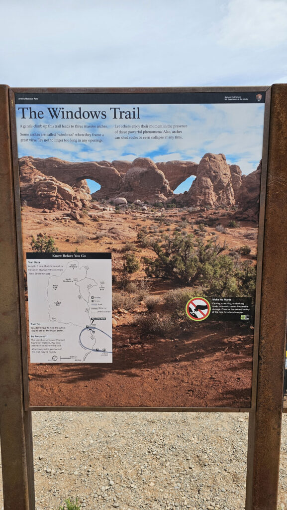 Windows Trail Sign