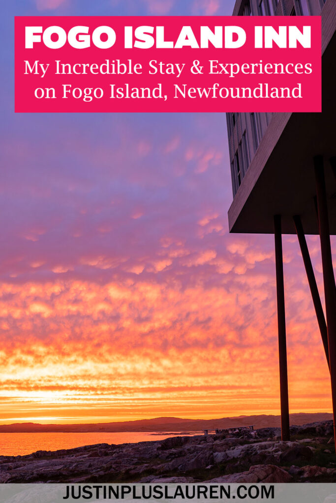 My experiences staying at one of the top hotels in the world, the Fogo Island Inn. Here's everything that added to my unforgettable stay.