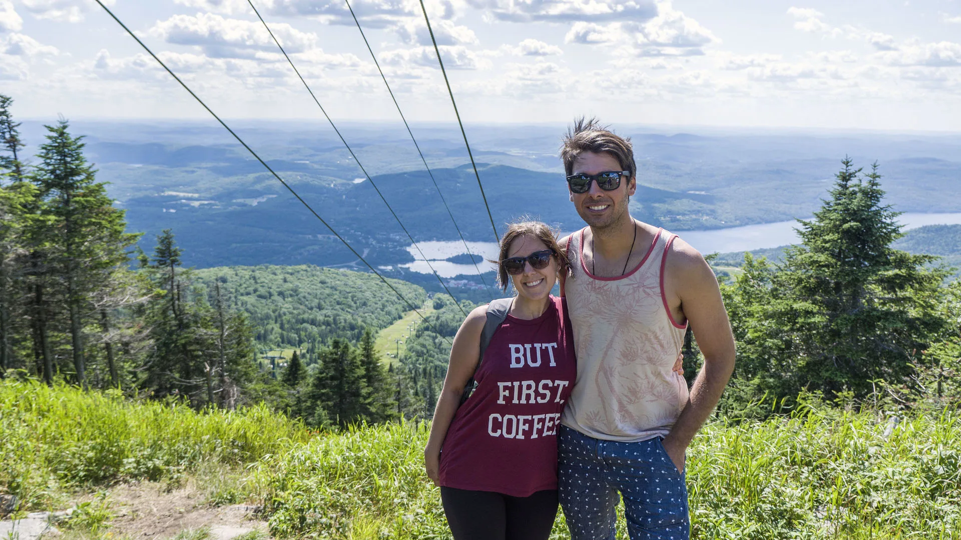 Lauren and Justin at Mont Tremblant