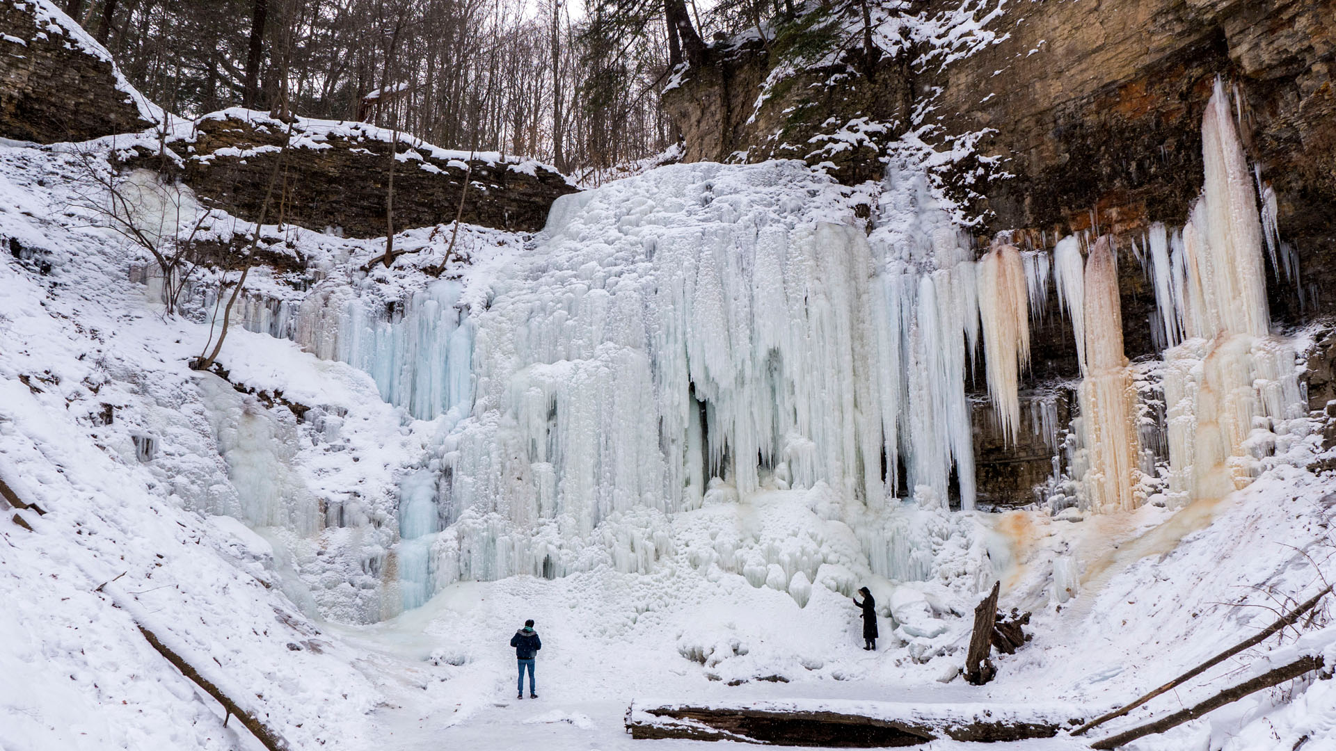 Tiffany Falls in winter