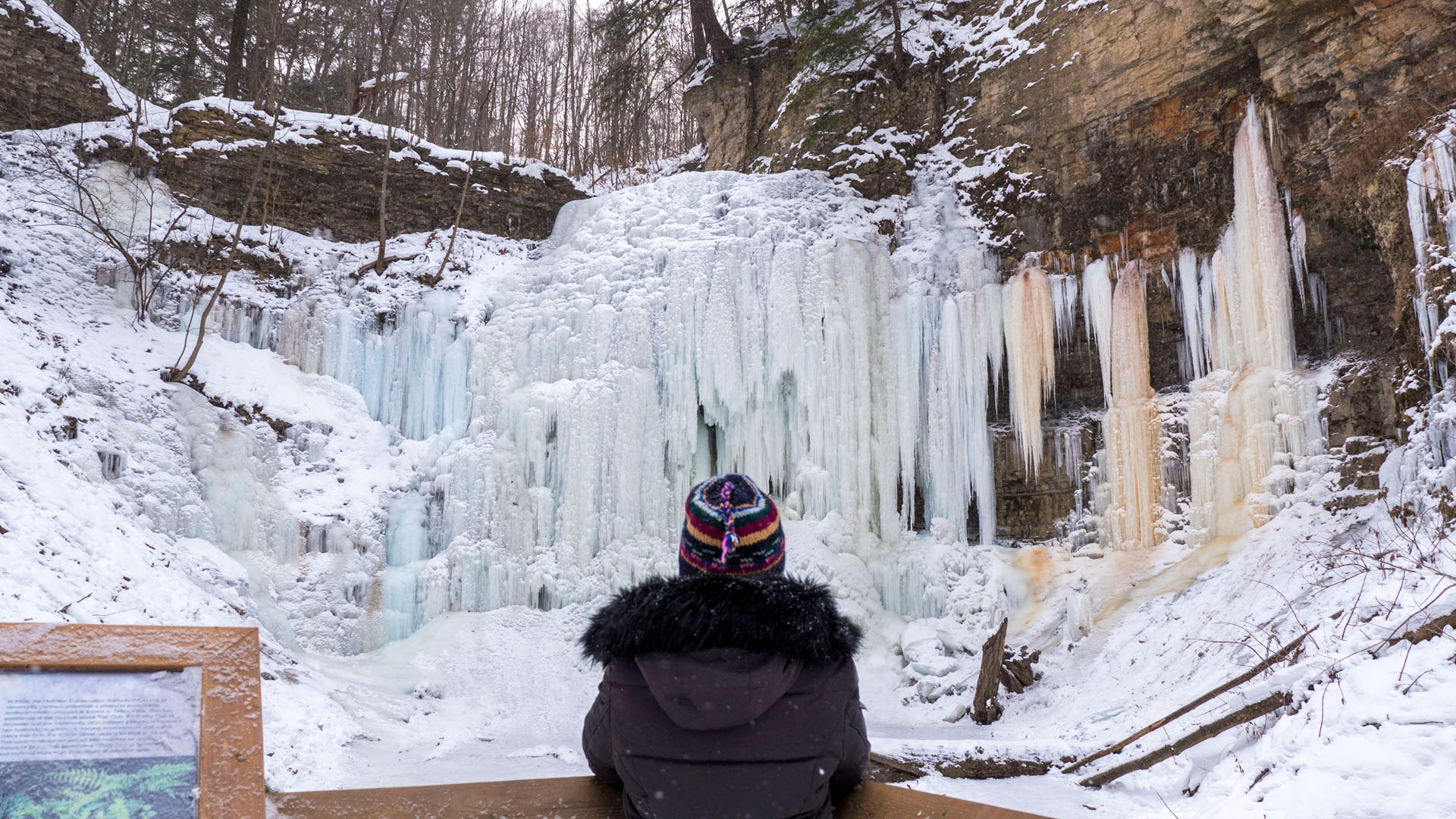 Lauren looking out to Tiffany Falls