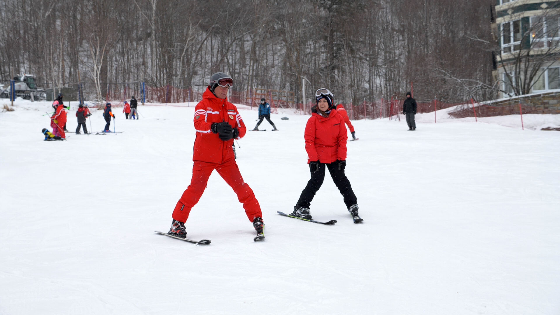 2019-MontTremblant099 Learning how to ski at Mont Tremblant - Tremblant ski school- Mont Tremblant skiing
