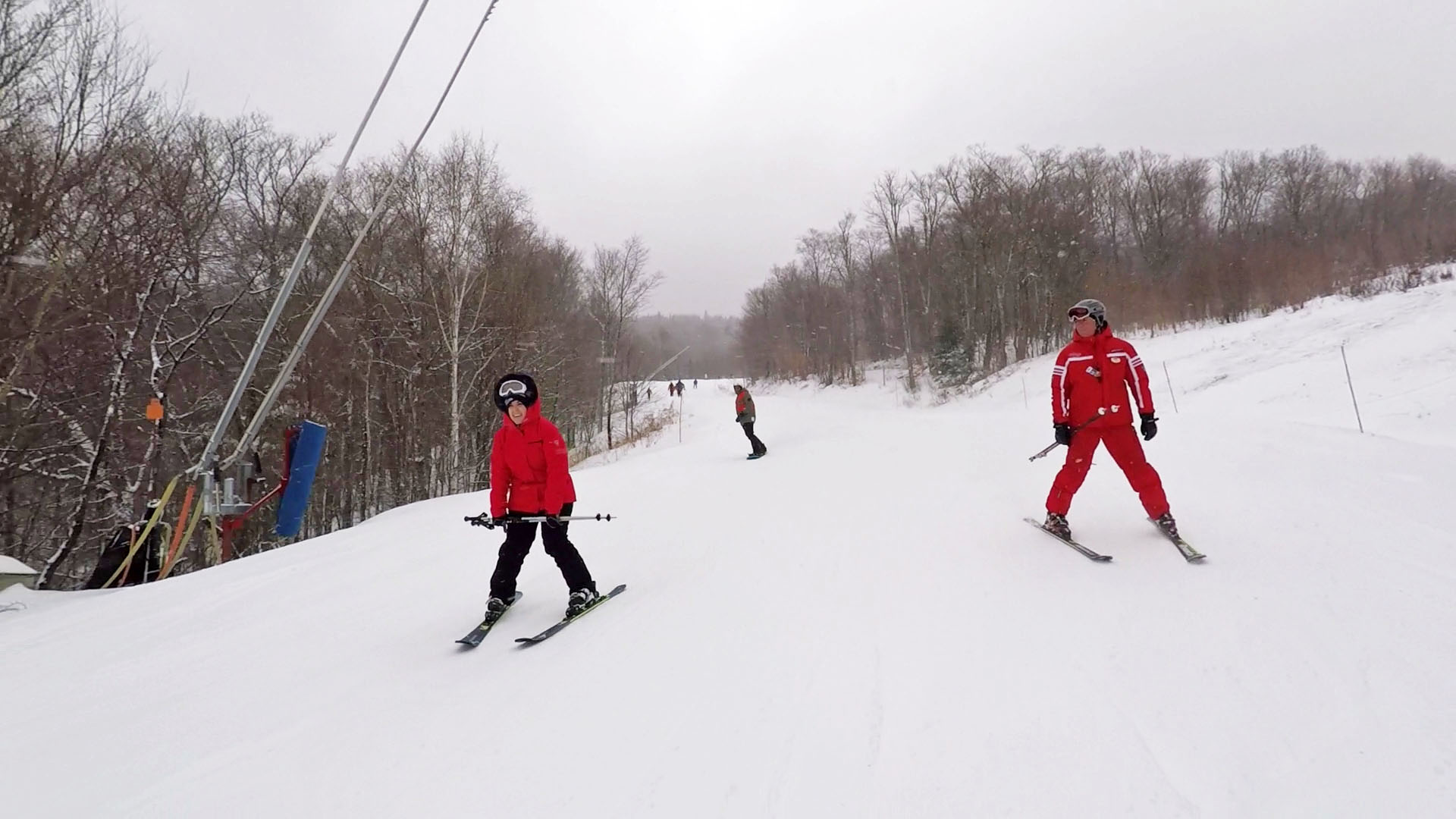2019-MontTremblant103 Learning how to ski at Tremblant
