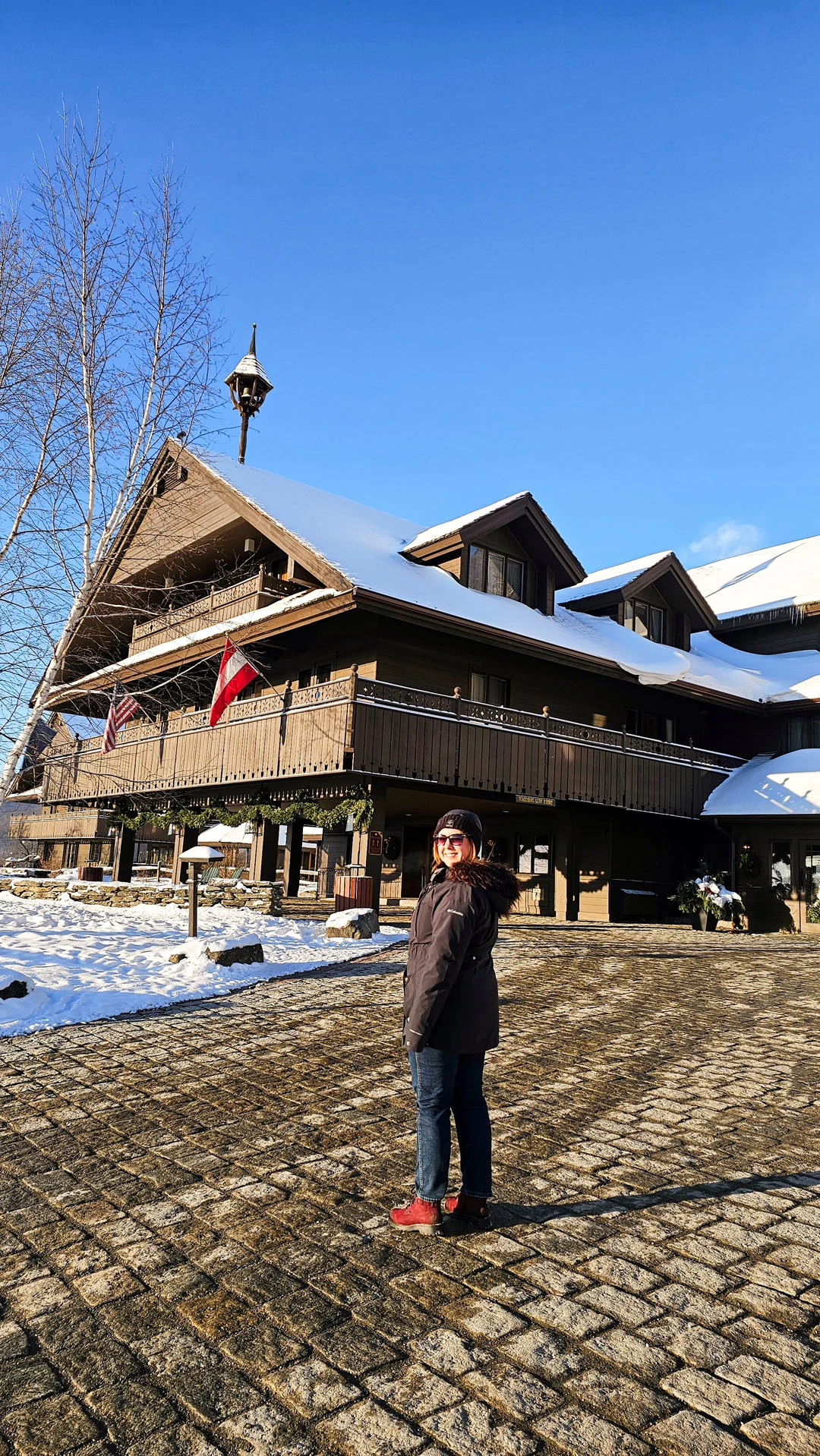 Lauren at the Trapp Family Lodge