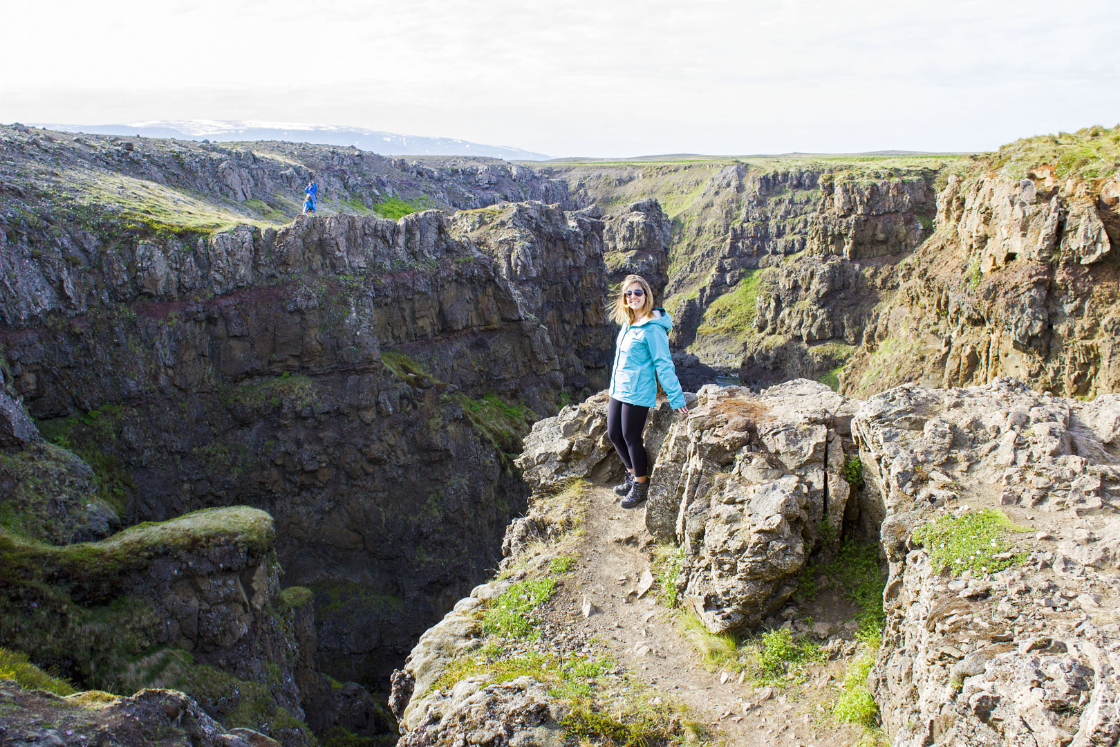 Lauren at Kolugljufur Canyon