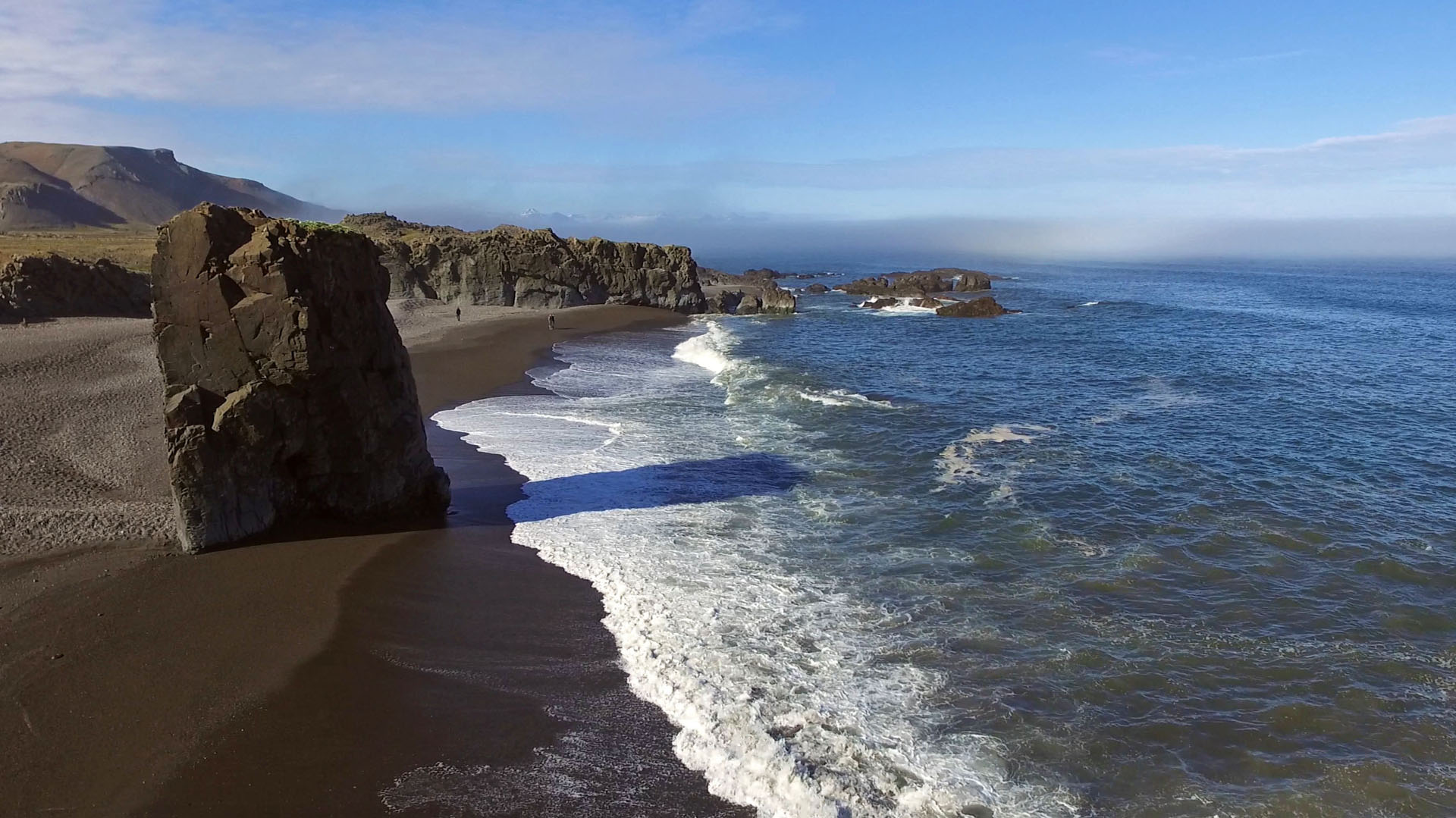 2016-IcelandDrone007 Iceland Black Sand Beach