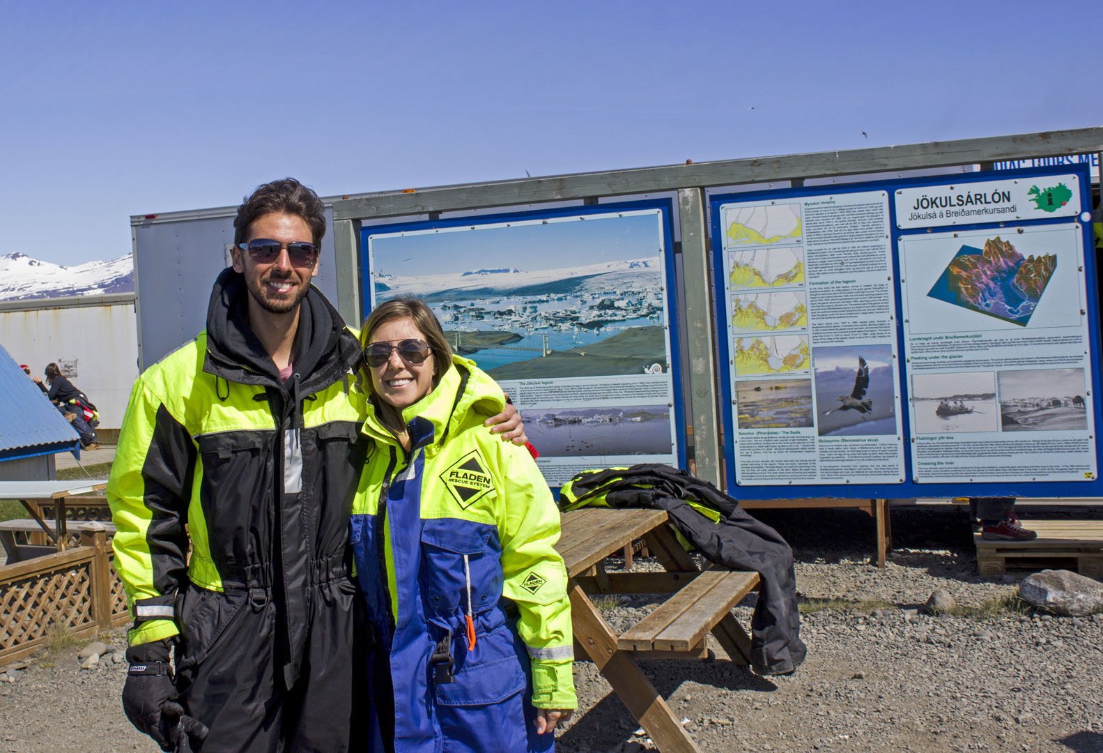 2016-Jokulsarlon001 Justin and Lauren at the glacier lagoon