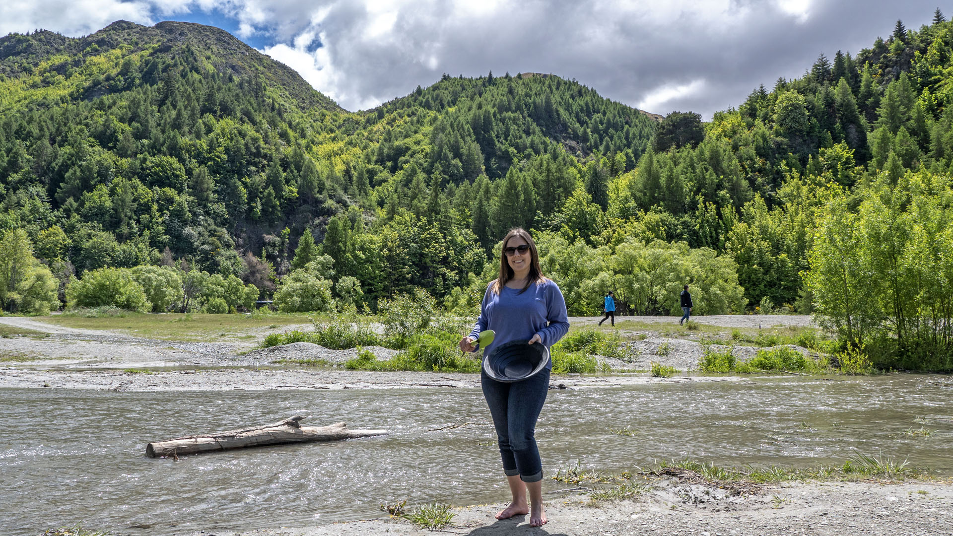 Panning for gold in Arrowtown