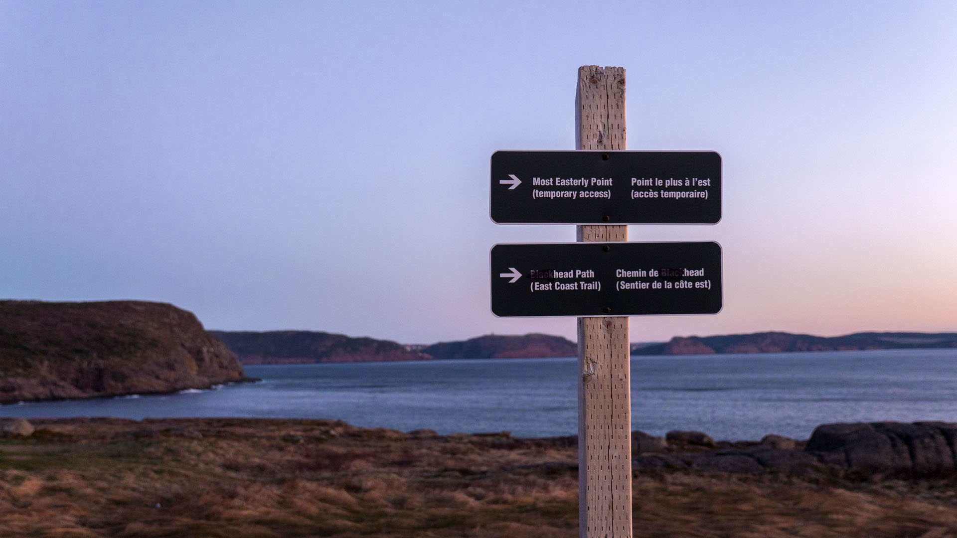 2018-Avalon003 Sign at Cape Spear