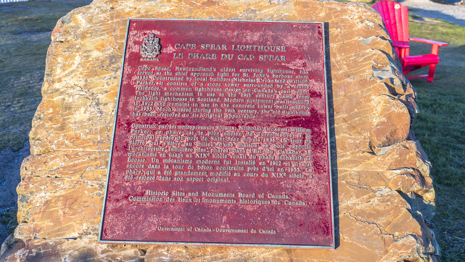 2018-Avalon036 Historic Marker for Cape Spear Lighthouse
