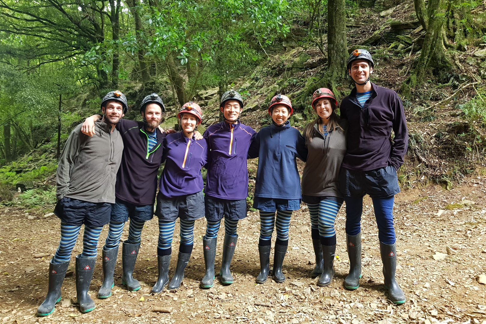 Our small group at Down to Earth Waitomo