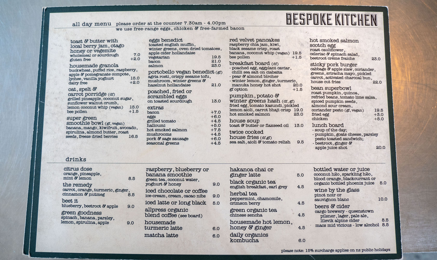Queenstown Vegan: Bespoke Kitchen Menu