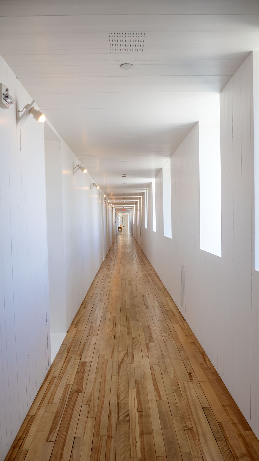 2024-FogoIsland073 Hallways at the Fogo Island Inn