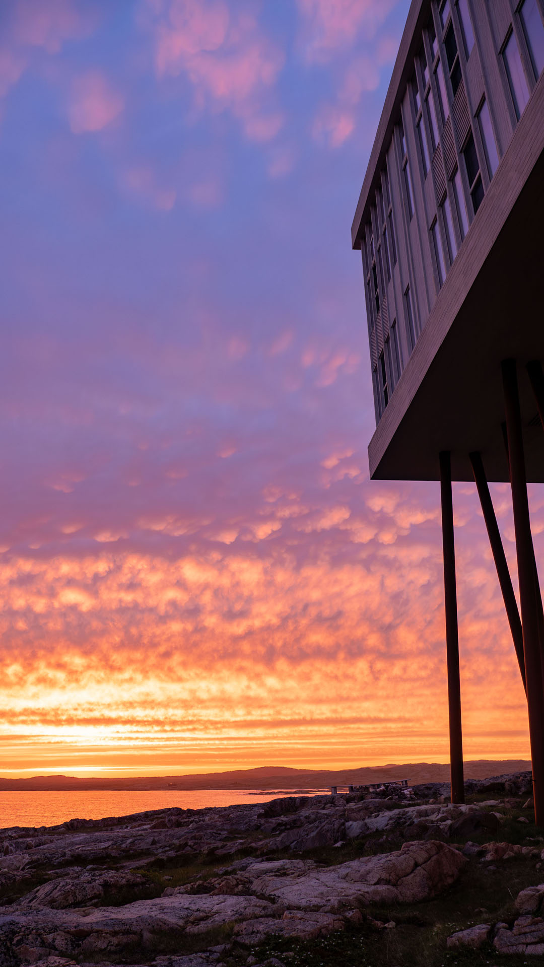2024-FogoIsland215 Fogo Island Inn at sunrise