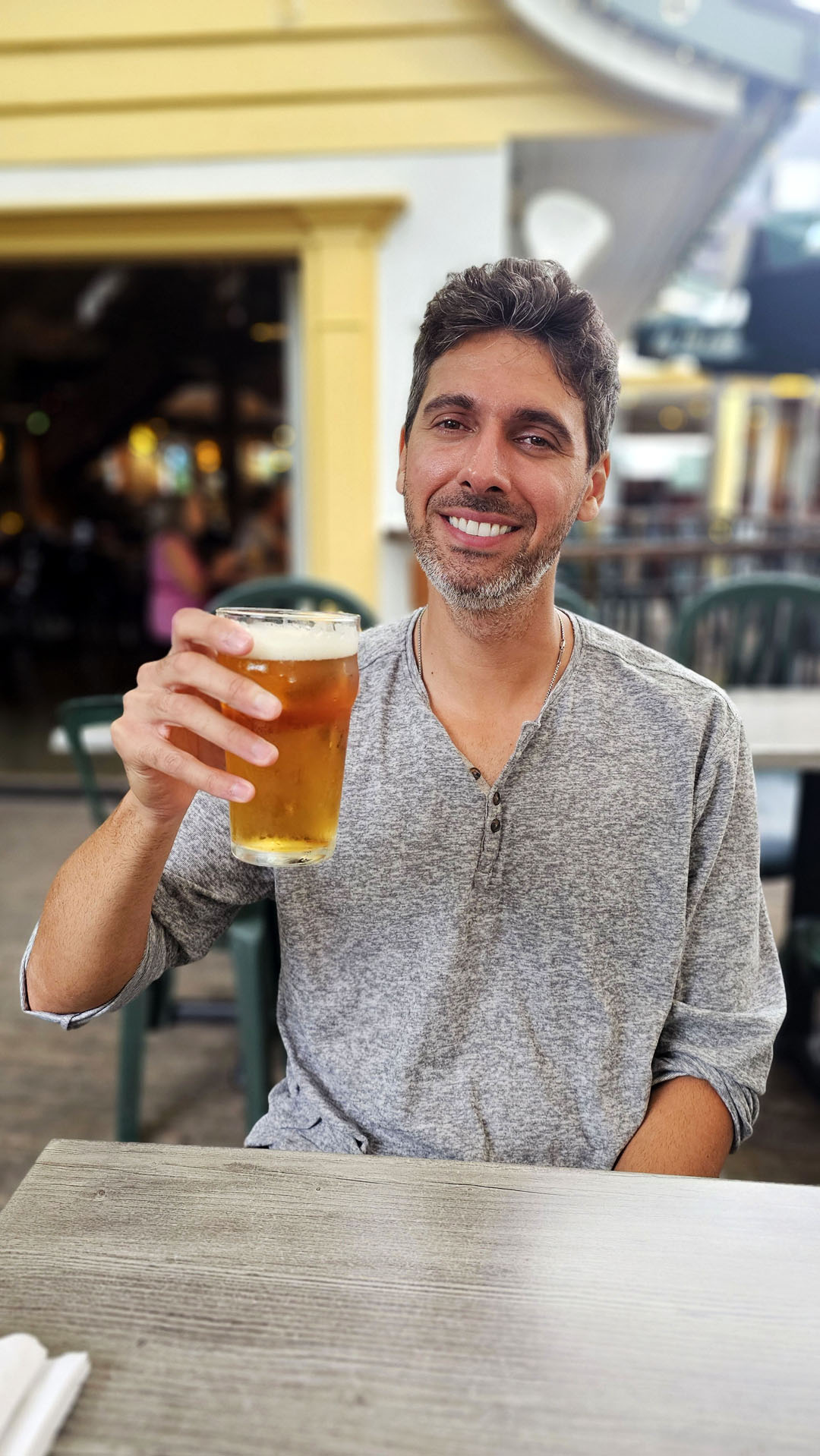 2024-Laurentians100 Justin at Microbrasserie La Diable