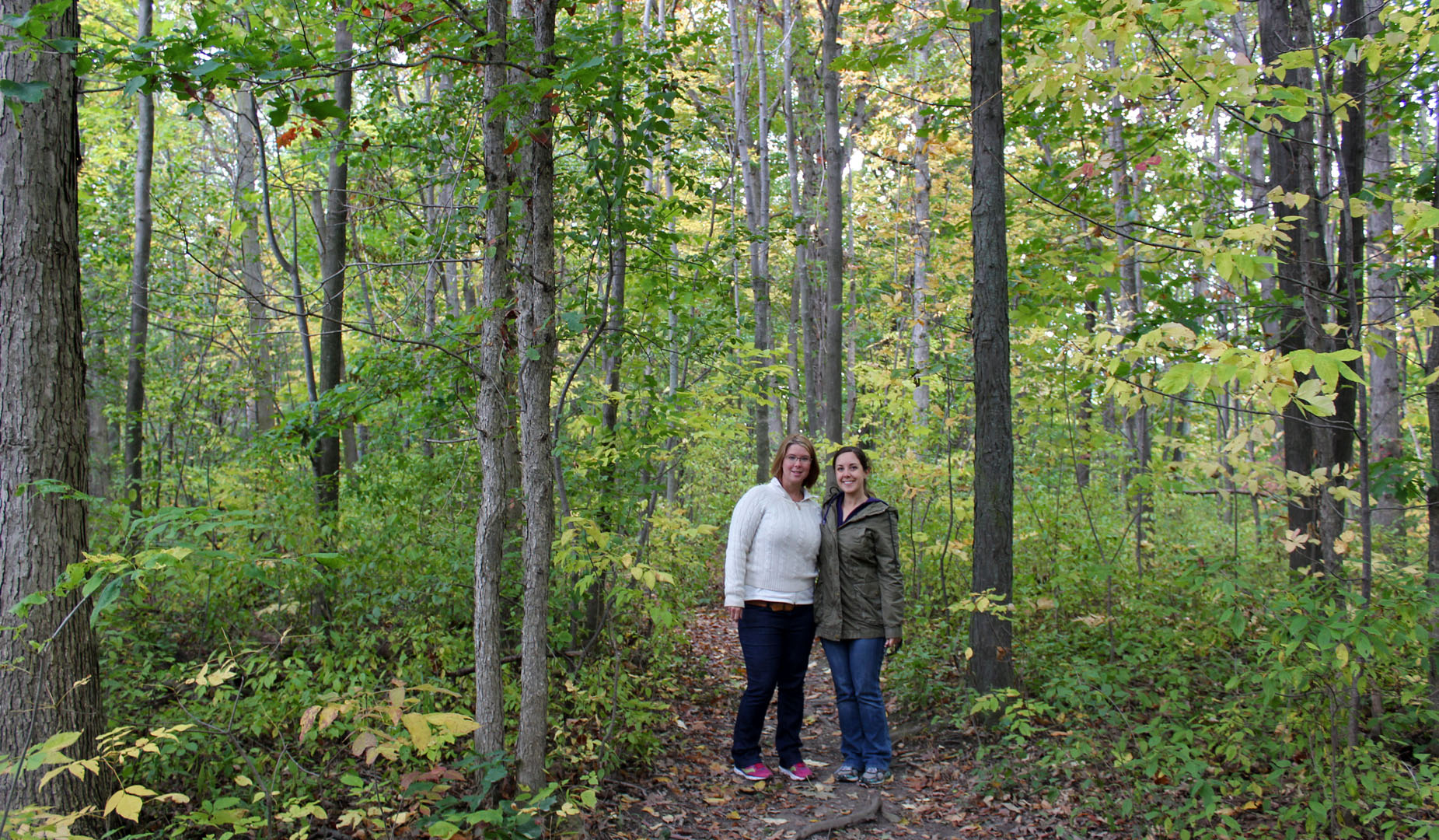 Hiking the Bruce Trail with my friend Shannon