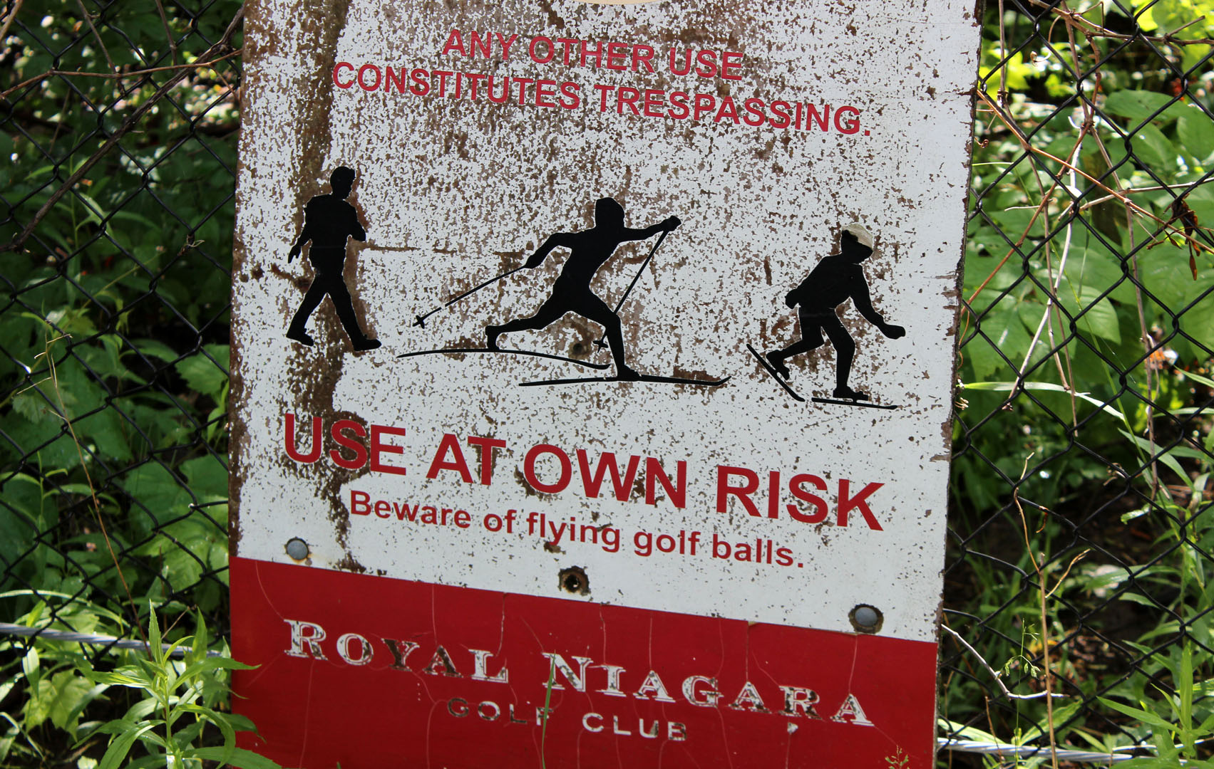 Niagara Golf Club sign