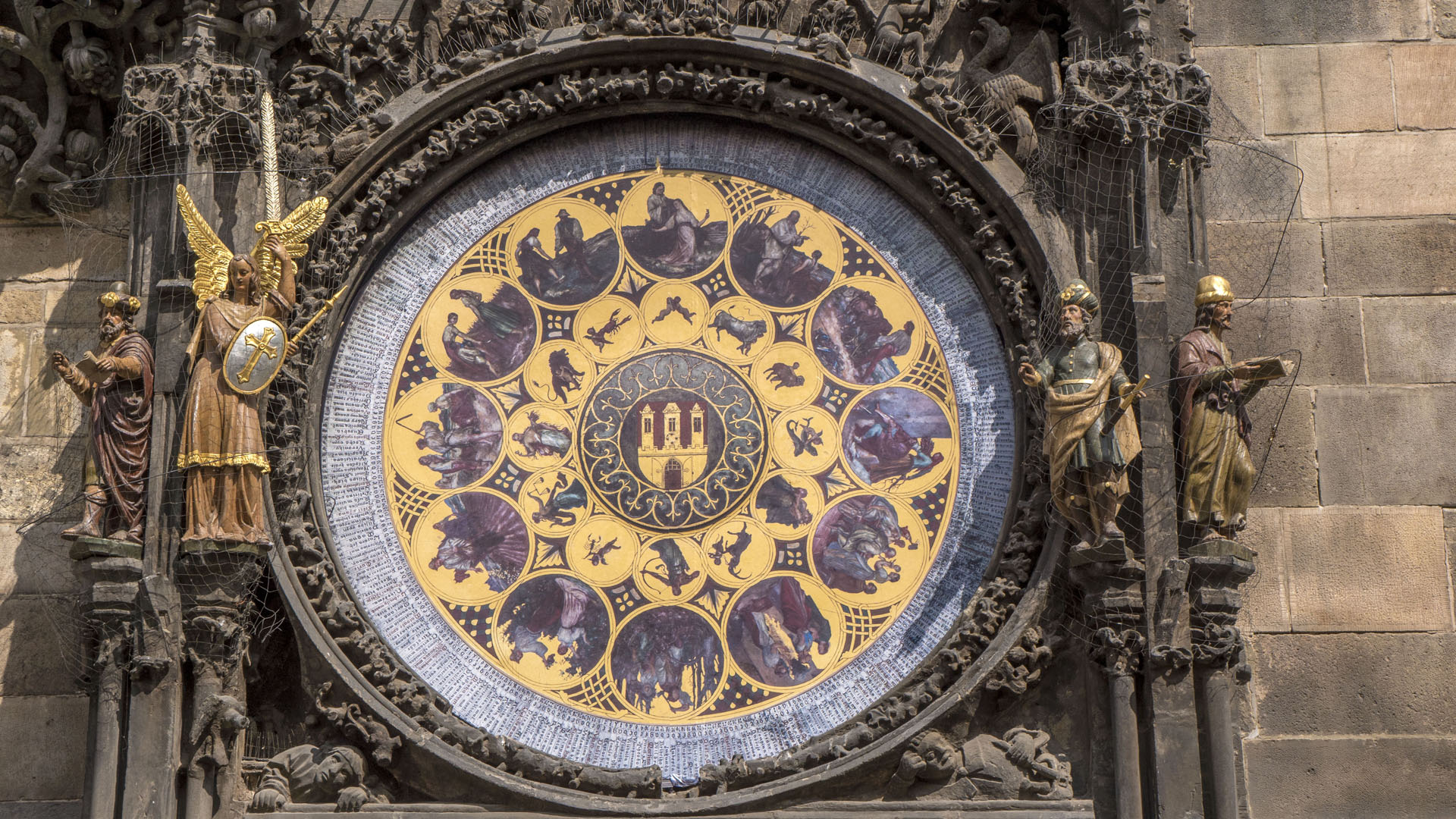 2017-Prague049 Prague astronomical clock in Old Town