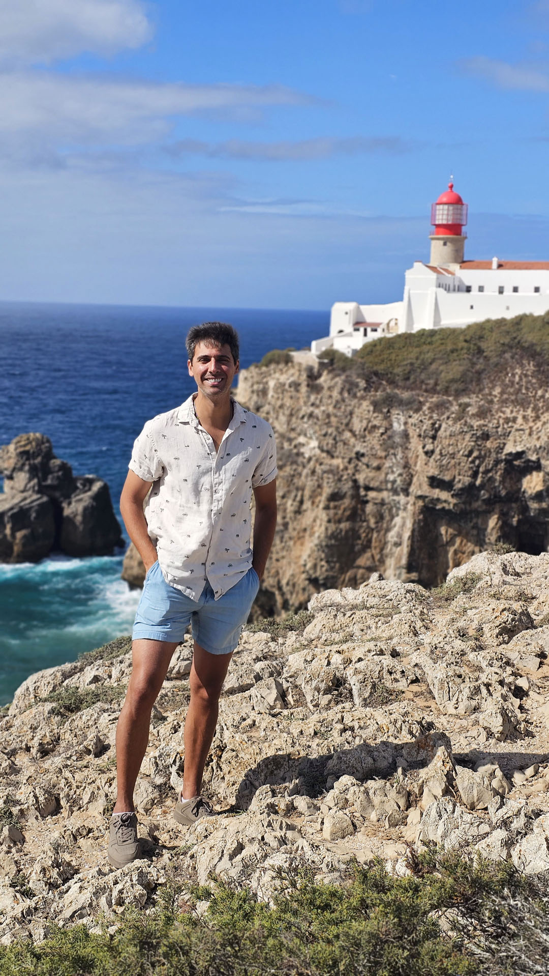 Justin at abo de São Vicente (Cape St. Vincent)