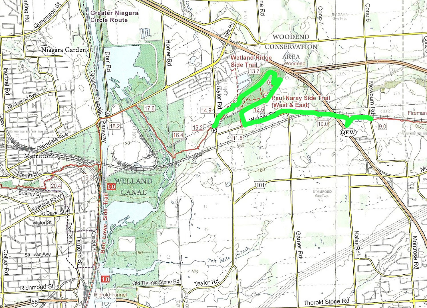 Bruce Trail Hike #3 Map