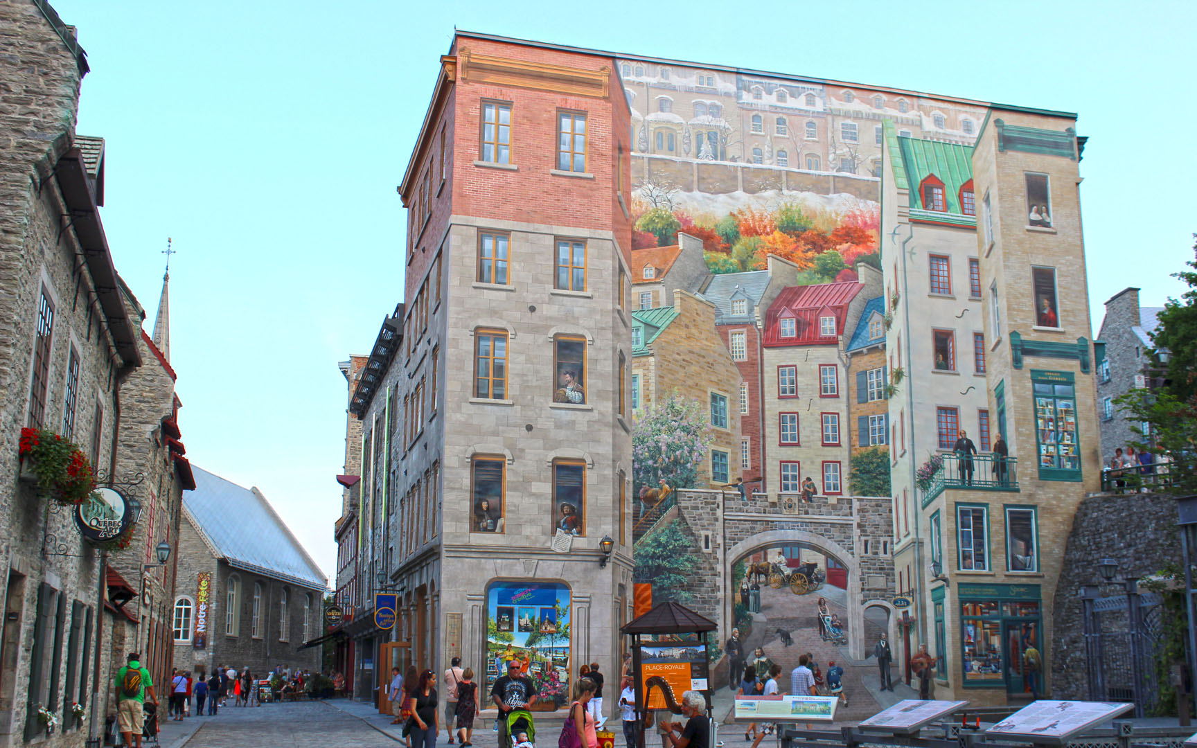 2014-QuebecCity-LowerTown037 Quebec City fresco mural