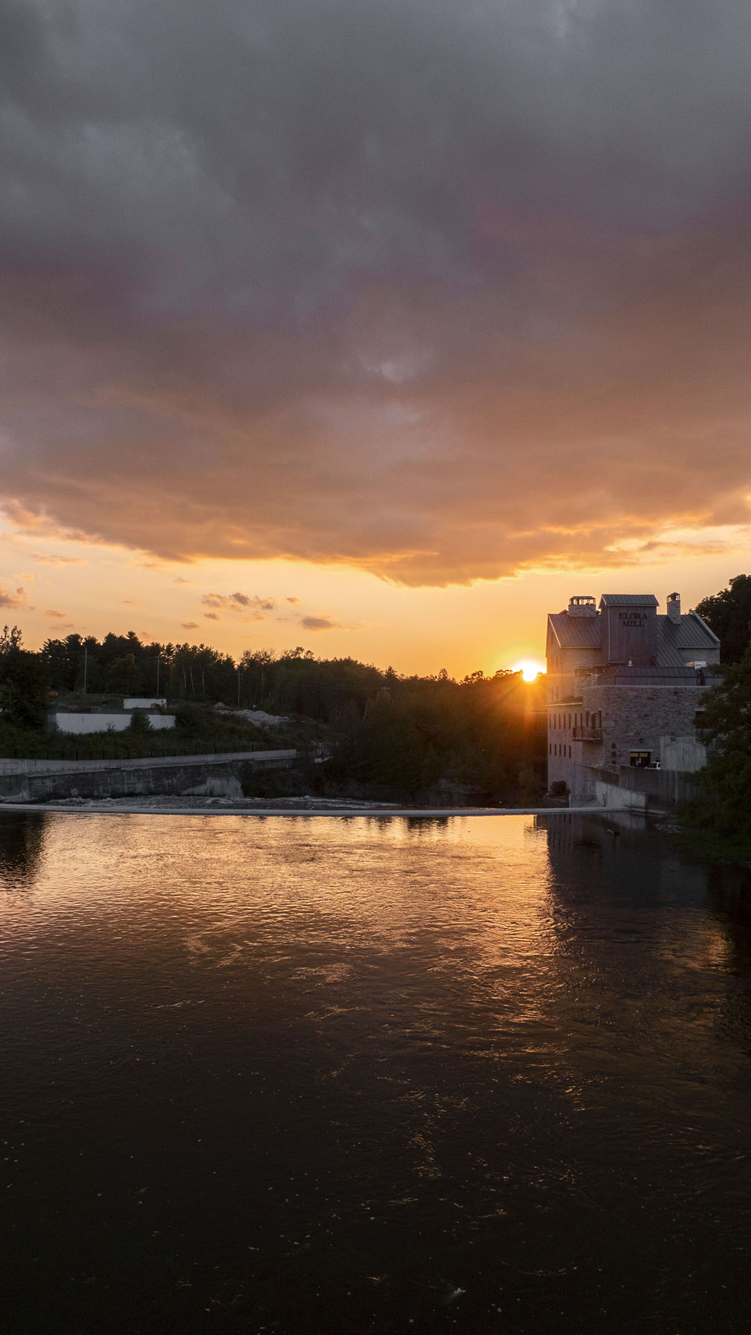 Elora at sunset