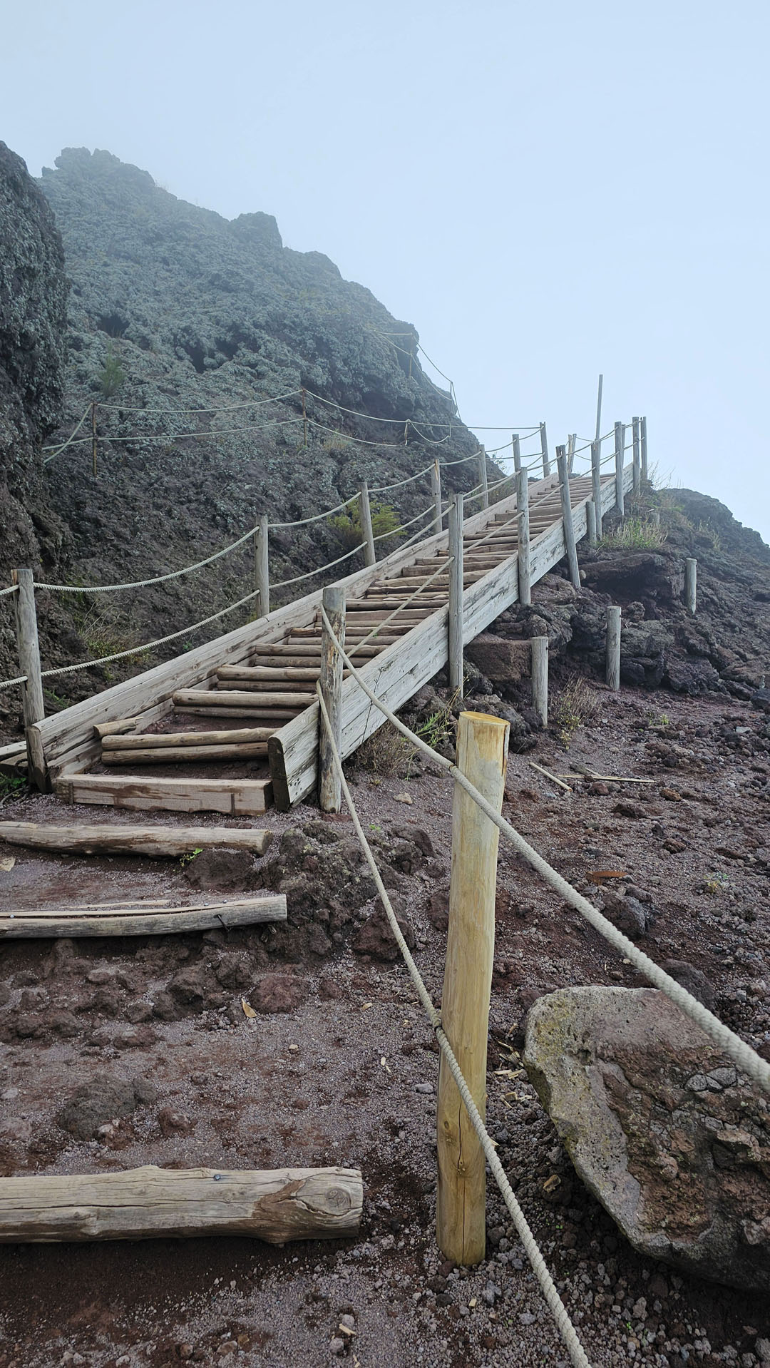 Stairs at Vesuvius