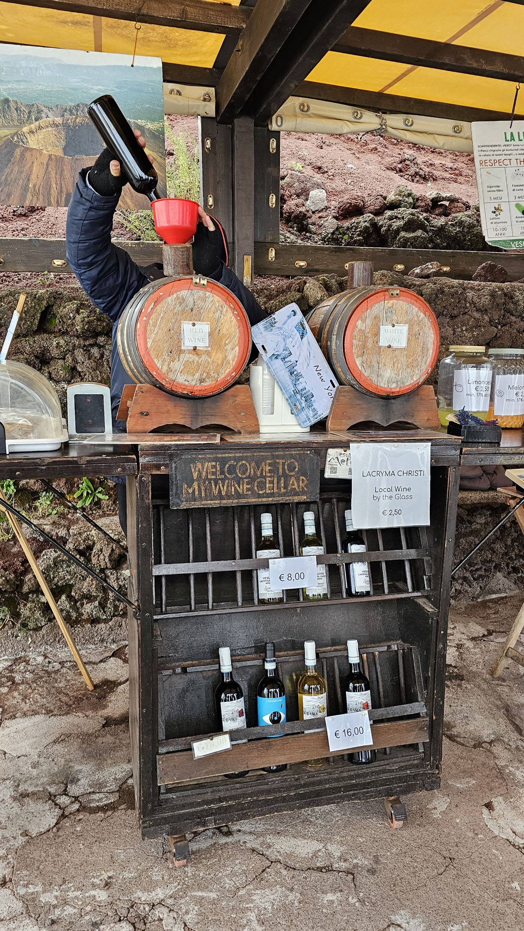 Wine at Mount Vesuvius