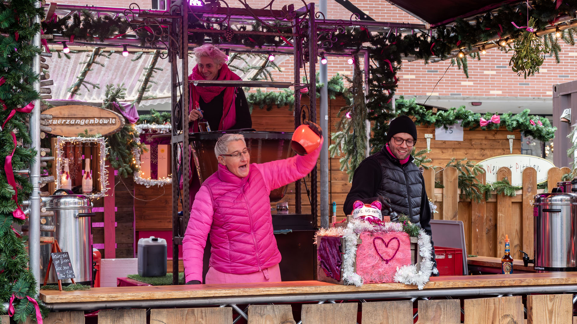 Rosa Weihnachtsmarkt